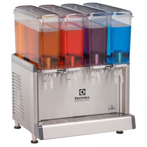 Electrolux Professional Chilled beverage dispenser with 4x9L bowls and agitator