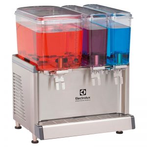Electrolux Professional Chilled beverage dispenser with 2x9L + 1x18L bowls and agitator